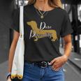 Dachshund Mom Wiener Doxie Mom Cute Doxie Graphic Dog Lover Funny Gift Unisex T-Shirt Gifts for Her