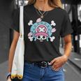 Doctor Reindeer Chop Cotton Candy Pirate Flag Jolly Roger Unisex T-Shirt Gifts for Her