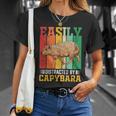 Easily Distracted By Capybara Animal Lover Rodent Gift Unisex T-Shirt Gifts for Her