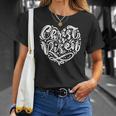 Easter Christian Christ Is Risen Cross Heart Unisex T-Shirt Gifts for Her