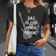 Eat Sleep Rock Repeat Unisex T-Shirt Gifts for Her