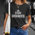 Electrician Gifts For Men Funny Electrical Stay Grounded Unisex T-Shirt Gifts for Her