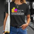 Engineer Kids Children Toy Big Building Blocks Build Builder Unisex T-Shirt Gifts for Her
