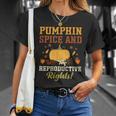 Feminist Rights Pumpkin Spice And Reproductive Rights T-shirt Gifts for Her