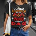 Firefighter Proud Firefighter Dad Unisex T-Shirt Gifts for Her