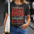Firefighter Retired Fire Chief Firefighter Retirement 2022 Dad Grandpa V2 Unisex T-Shirt Gifts for Her