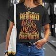 Firefighter Retired Firefighter Fire Truck Grandpa Fireman Retired V2 Unisex T-Shirt Gifts for Her