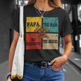 Firefighter Vintage Retro Papa Funny Man The Firefighter The Legend V3 Unisex T-Shirt Gifts for Her