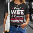 Firefighter Volunteer Fireman Firefighter Wife V2 Unisex T-Shirt Gifts for Her