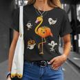 Flamingo Pumpkin Halloween Bird Lover Gifts For Girls And Boys Tshirt Unisex T-Shirt Gifts for Her
