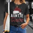 Fun Santa Hat Christmas Costume Family Matching Auntie Claus Unisex T-Shirt Gifts for Her