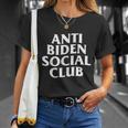 Funny Anti Biden Anti Biden Social Club Unisex T-Shirt Gifts for Her