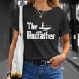 Funny Fishing For Fisherman Dad The Rodfather Unisex T-Shirt Gifts for Her