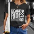 Funny Mens Beard Rides Gift Funny Vintage Distressed Mens Beard Gift Unisex T-Shirt Gifts for Her
