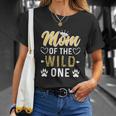 Funny Mom Of The Wild One 1St Birthday Matching Family Unisex T-Shirt Gifts for Her