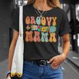 Funny Retro Groovy Birthday Family Matching Cute Groovy Mama Unisex T-Shirt Gifts for Her