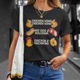 Funny Viral Chicken Wing Song Meme Unisex T-Shirt Gifts for Her