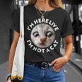 Funny Zoom Lawyer Cat Meme Im Here Live Im Not A Cat Tshirt Unisex T-Shirt Gifts for Her