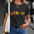 Gobble Cute Turkey Thanksgiving Tshirt Unisex T-Shirt Gifts for Her