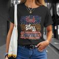 God Bless America Flag Gift 4Th Of July Independence Day Gift Unisex T-Shirt Gifts for Her