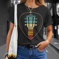 Guitar Pick Guitarist Acoustic Guitar Player Musician Retro T-shirt Gifts for Her