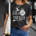 Halloween Let_S Get Wicked White Version For You Men Women T-shirt Graphic Print Casual Unisex Tee Gifts for Her
