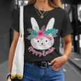 Happy Easter Flower Bunny Unisex T-Shirt Gifts for Her