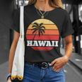 Hawaii Retro Sun V2 Unisex T-Shirt Gifts for Her