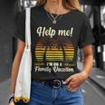 Help Me Im On A Vacation Retro Vintage Beach Summer Vacation T-shirt Gifts for Her