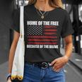 Home Of The Free American Flag Shirts Boys Veterans Day T-shirt Gifts for Her