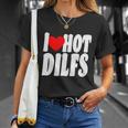 I Heart Hot Dilfs Unisex T-Shirt Gifts for Her