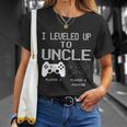 I Leveled Up To Uncle New Uncle Gaming Funny Tshirt Unisex T-Shirt Gifts for Her