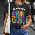 I See Your True Colors Autism Awareness Support Unisex T-Shirt Gifts for Her