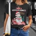 I Want A Hippopotamus For Christmas Ho Ho Ho Unisex T-Shirt Gifts for Her