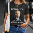 Joe Biden Bidenflation The Cost Of Voting Stupid Unisex T-Shirt Gifts for Her