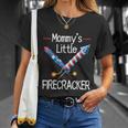 Kids Mommys Little Firecracker Cute 4Th Of July Toddlers Kids Unisex T-Shirt Gifts for Her