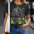 Kids Monster Truck Crushing Austim Autism Awareness Unisex T-Shirt Gifts for Her