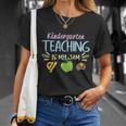 Kindergarten Teaching Is My Jam Funny School Student Teachers Graphics Plus Size Unisex T-Shirt Gifts for Her