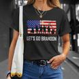 Lets Go Brandon Military Troops American Flag Tshirt Unisex T-Shirt Gifts for Her