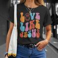 Love Like Jesus Smiley Face Aesthetic Trendy Clothing Unisex T-Shirt Gifts for Her
