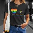 Lovely Lgbt Gay Pride Heartbeat Lesbian Gays Love Is Love Cool Gift Unisex T-Shirt Gifts for Her