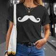 Mustache Logo Unisex T-Shirt Gifts for Her