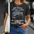 My Grandsons Is On Uss John C Stennis Cvn 74 Cvn Unisex T-Shirt Gifts for Her