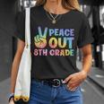 Peace Out 8Th Grade 2022 Graduate Happy Last Day Of School Gift V2 Unisex T-Shirt Gifts for Her