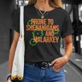 Prone To Shenanigans And Malarkey St Pattys Day T-shirt Gifts for Her