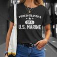 Proud Grandpa Of A US Marine Unisex T-Shirt Gifts for Her