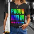 Proud Mom Gay Lesbian Lgbtq Pride Rainbow Mothers Day Gift V2 Unisex T-Shirt Gifts for Her