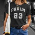 Psalm 23 Fearless Christian Sports Double Sided T-shirt Gifts for Her