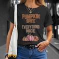Pumpkin Spice And Everything Nice Thanksgiving Quote Unisex T-Shirt Gifts for Her
