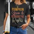 Pumpkin Spice And Reproductive Rights Feminist Rights Gift Unisex T-Shirt Gifts for Her